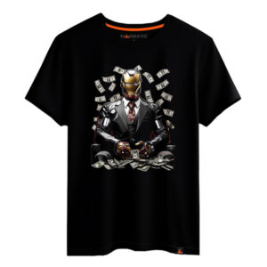 tee-shirt argent iron man