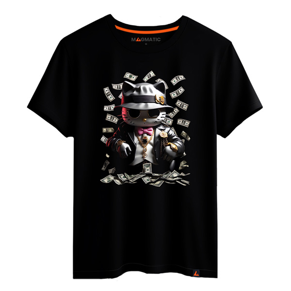 tee-shirt argent hello kitty