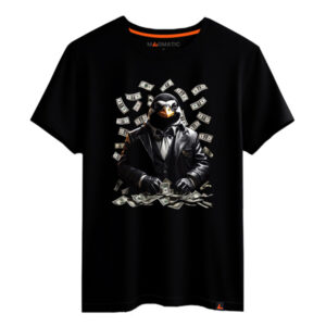 tee-shirt billet de banque pingouin