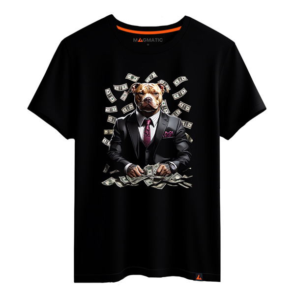 tee-shirt billet de banque pitbull
