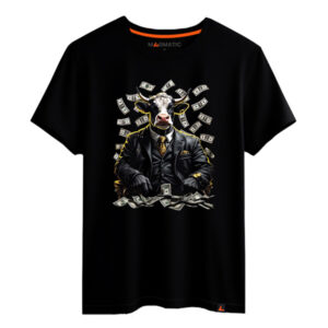 tee-shirt billet de banque vache