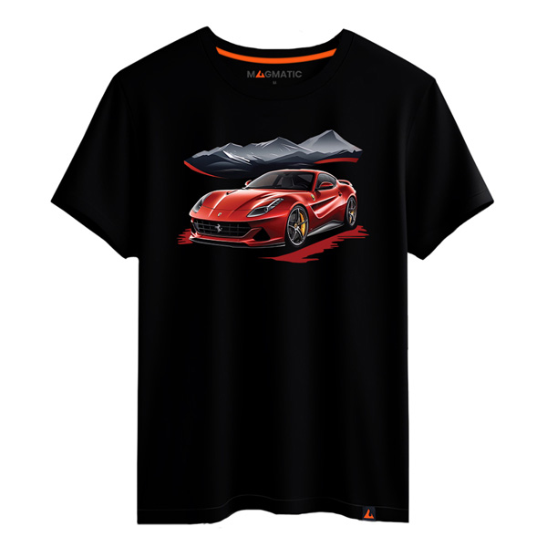 t shirt voiture rouge sport