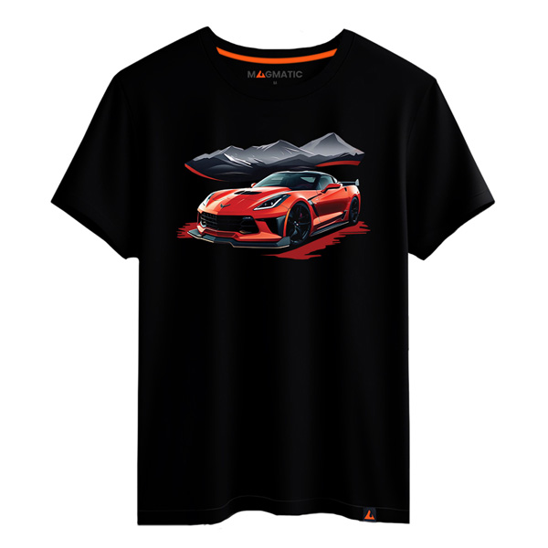 t shirt voiture rouge sport
