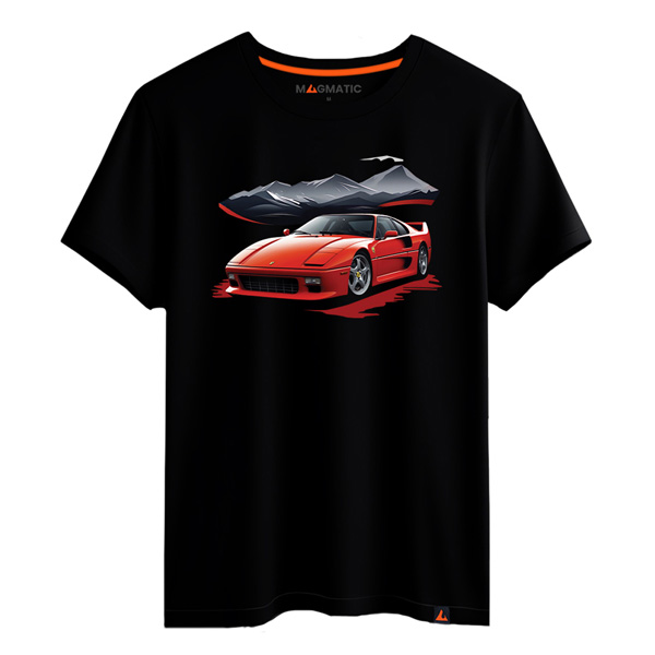 t shirt voiture rouge sport