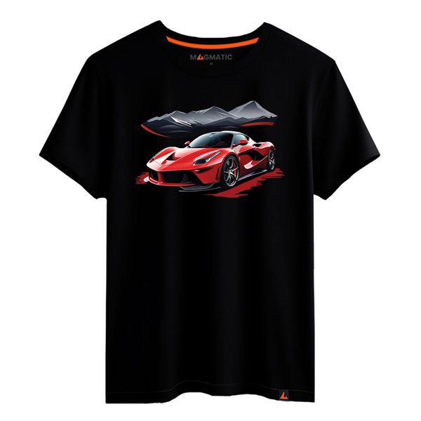 t shirt voiture rouge sport