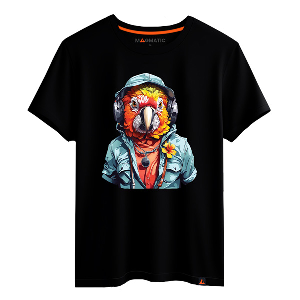 t shirt perroquet