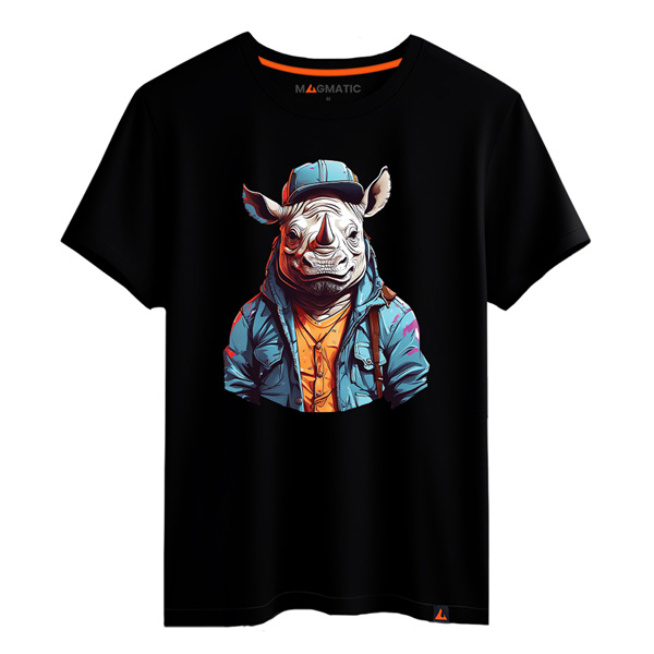 tee-shirt rhinocéros